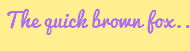 Image with Font Color B16DF2 and Background Color FFEF8F